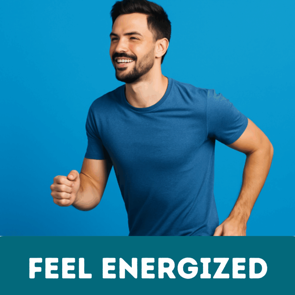 A man running after using thcv rich cannabis